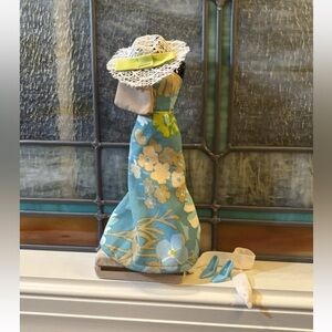 Minty  MOD Barbie Dress, Weave 50s60s Hat, scarf, fashion avenue purse